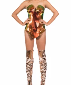 Jack Irving Iridescent Green And Orange 2 Set