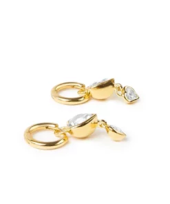 Genevieve Jewellery Double Heart Drops