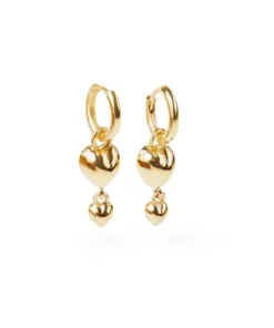 Genevieve Jewellery Double Heart Drops