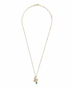 Genevieve Jewellery Emerald Slither Pendant
