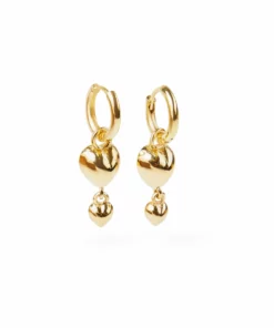 Genevieve Jewellery The Amethyst Heart Drops