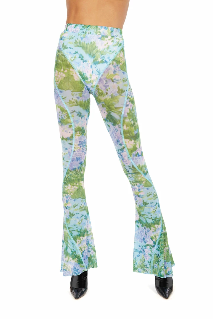 Richard Quinn Monet Mesh Flared Pants 10 Richard Quinn Monet Mesh Flared Pants