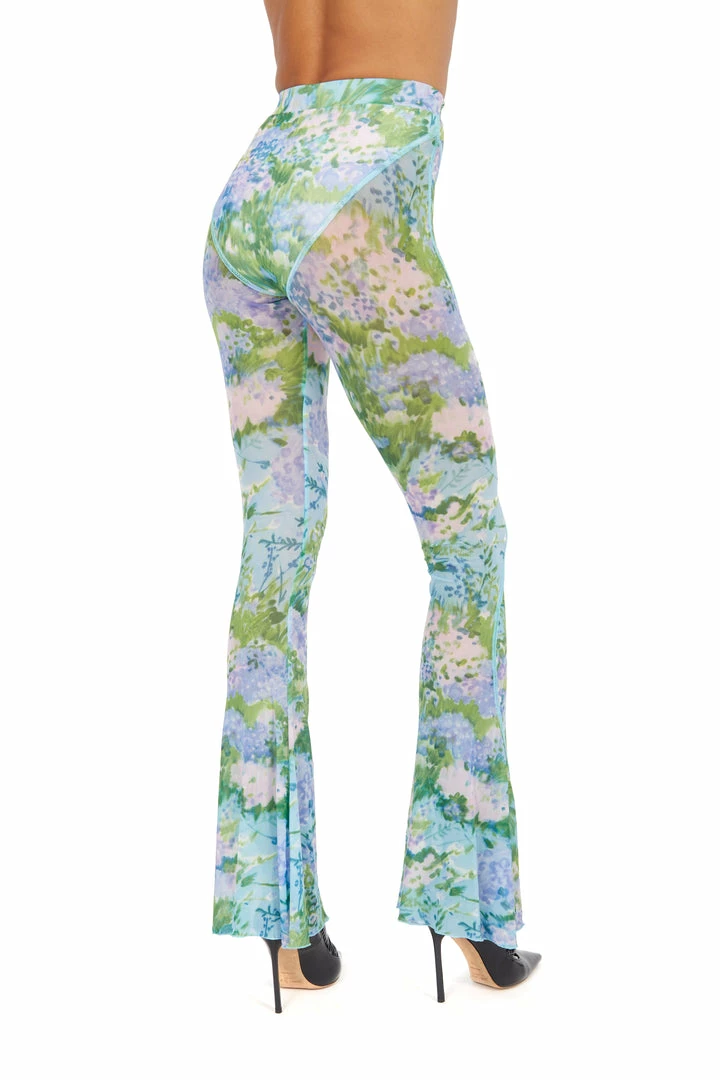 Richard Quinn Monet Mesh Flared Pants 5 Richard Quinn Monet Mesh Flared Pants