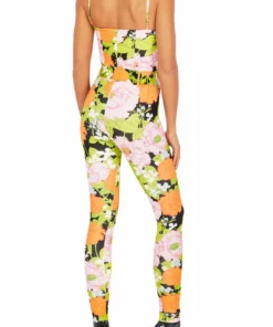 Richard Quinn Corseted Orange Pastel Jumpsuit