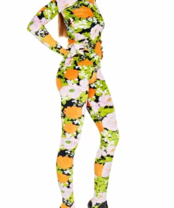 Richard Quinn Orange Pastel Glove Top