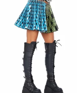 Chopova Lowena Split Argyle-Print Mini Skirt 14 Chopova Lowena Split Argyle-Print Mini Skirt