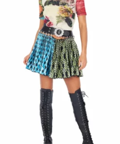 Chopova Lowena Split Argyle-Print Mini Skirt 19 Chopova Lowena Split Argyle-Print Mini Skirt