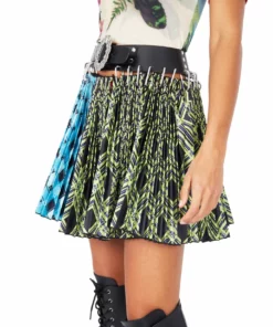 Chopova Lowena Split Argyle-Print Mini Skirt 16 Chopova Lowena Split Argyle-Print Mini Skirt