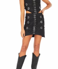 Dion Lee Laced Slider Bustier-Black