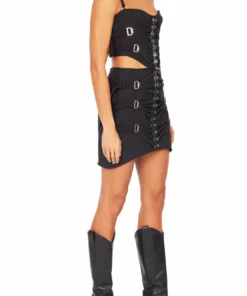 Dion Lee Laced Slider Bustier-Black 10 Dion Lee Laced Slider Bustier-Black