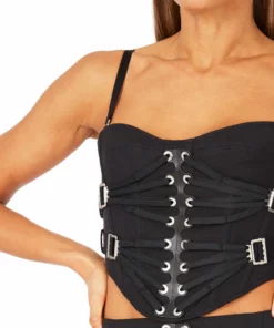 Dion Lee Laced Slider Bustier-Black 9 Dion Lee Laced Slider Bustier-Black