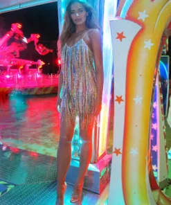 Ashish Sequin Fringe Mini Dress