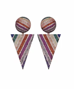 TALITA LONDON Space Circus Earrings - Striped Multicolour