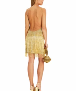 Javier Osorio Athena Gold Dress