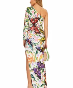 Ashish Long Sequin Butterfly Gown