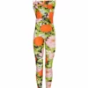 Richard Quinn Corseted Orange Pastel Jumpsuit 2 Richard Quinn Corseted Orange Pastel Jumpsuit