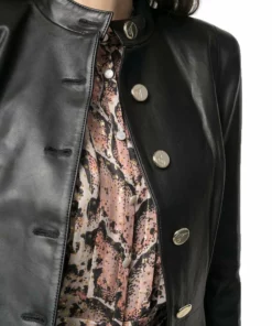 Temperley London Midnight Leather Coat