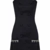 Area Pleated Tuxedo Dress 2 Area Pleated Tuxedo Dress