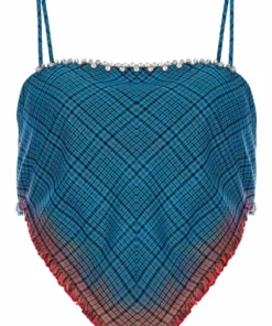 Area Handkerchief Ombre Bandeau Top