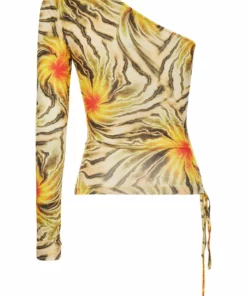 Kim Shui Qi Pao Sleeve Tie Top