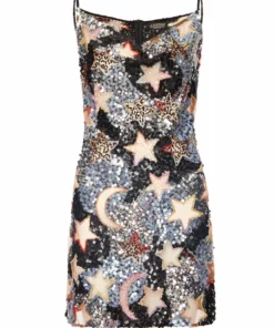 Ashish Celestial Night Sky Mini Dress