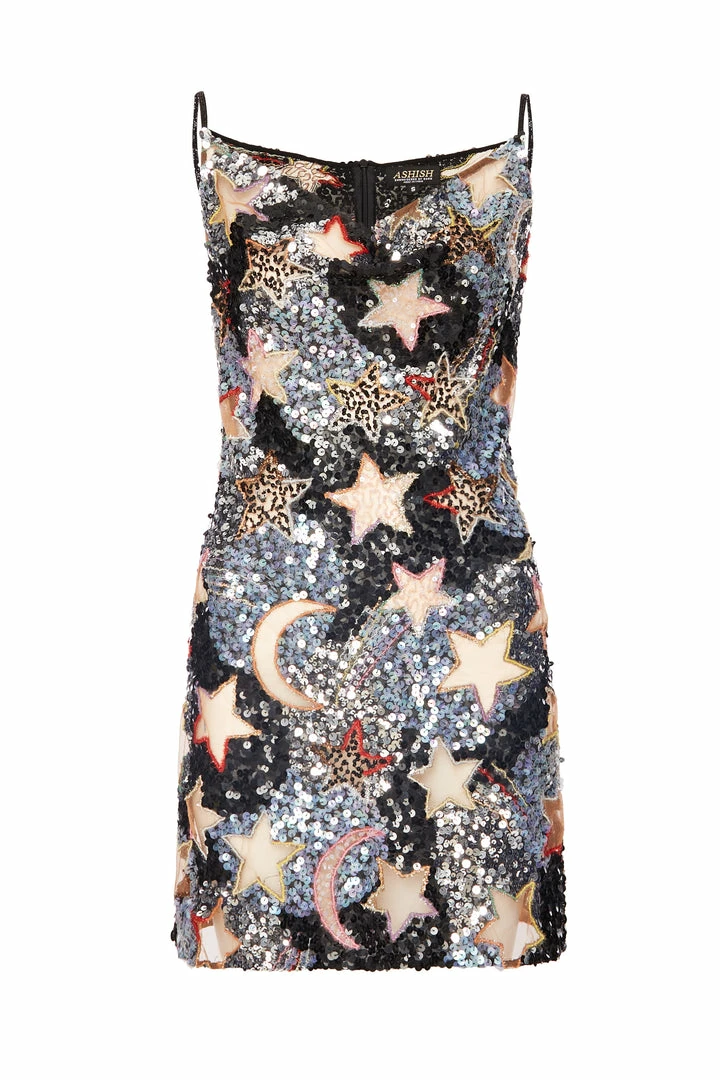 Ashish Celestial Night Sky Mini Dress 3 Ashish Celestial Night Sky Mini Dress