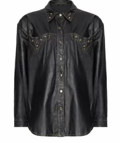Annie's Archive 1980s Leather Cowboy Shirt Dress