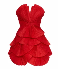 Annie's Archive 80's Red Pleated Mini Dress. Rent: £75/Day