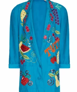 Annie's Archive Marc D'Alcy Blue Tutti Frutti Blazer