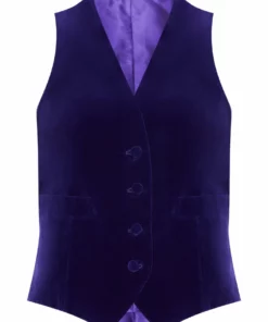 Annie's Ibiza shop 11 Mark Powell NEW ARRIVALS Purple Velvet Waistcoat