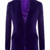 Mark Powell Purple Velvet Jacket Coats/Jackets