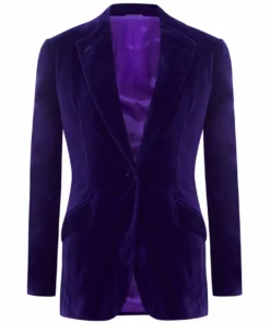Mark Powell Purple Velvet Jacket Coats/Jackets