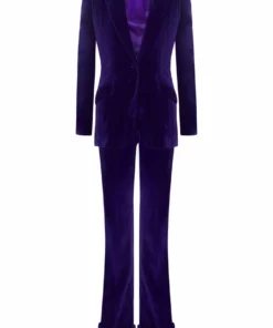 Mark Powell Purple Velvet Jacket Coats/Jackets