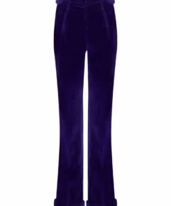 Mark Powell Purple Velvet Trousers