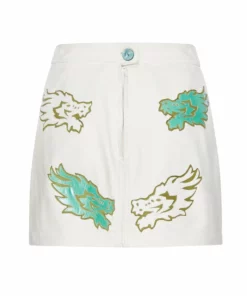 Momma’s Blues White Jade Dragon Skirt
