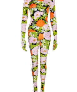 Richard Quinn Orange Pastel Glove Top