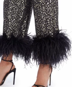 Taller Marmo Liza Feather-Trimmed Trousers