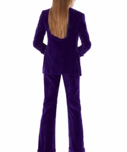 Mark Powell Purple Velvet Jacket Coats/Jackets