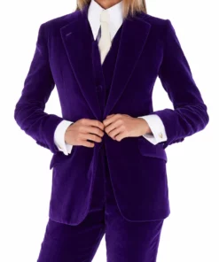 Mark Powell Purple Velvet Jacket Coats/Jackets