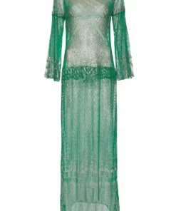 Annie's Archive 1920s Emerald Green Metal Dress