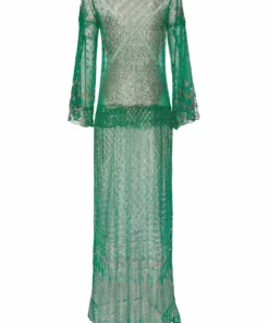 Annie's Archive 1920s Emerald Green Metal Dress