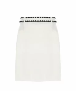 Cormio Helga White Mohair Skirt