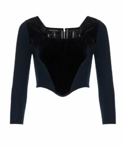 Annie's Archive 1990s Vivienne Westwood Black Velvet And Jersey Long Sleeved Corset. Rent: £155/Day
