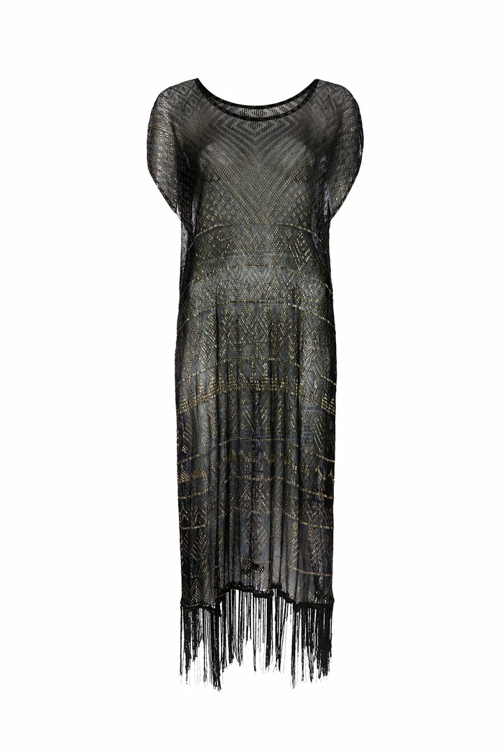 Annie's Archive 1920s Black Metal Dress 3 Annie's Archive 1920s Black Metal Dress