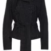 Annie's Archive 2000s Vivienne Westwood Black Striped Belted Jacket. Rent: £40/Day
