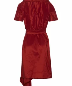 Annie's Archive 2000s Vivienne Westwood Silk Wine Wrap Dress. Rent: £55/Day