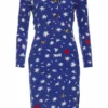 Annie's Archive Early 2000s Vivienne Westwood Red Label Star Blue Cotton Dress