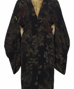 Annie's Archive 1930's Japanese Black Kimono