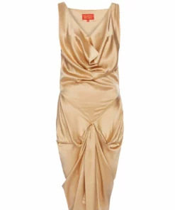 Annie's Archive 2000s Red Label Vivienne Westwood Silk Gold Dress