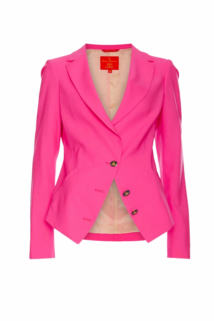 Annie's Archive 2003 Vivienne Westwood Pink Asymmetrical Jacket And Skirt. Rent: £95/Day 5 Annie's Archive 2003 Vivienne Westwood Pink Asymmetrical Jacket And Skirt. Rent: £95/Day